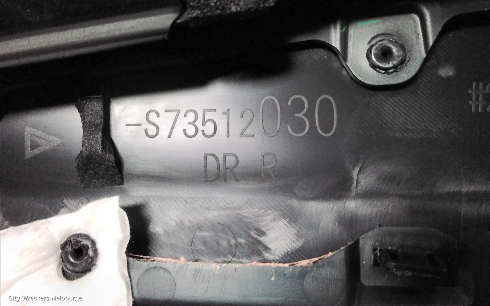 SUBARU IMPREZA DOOR TRIM, LH REAR, G5, LEATHER, 11/2016 ONWARDS