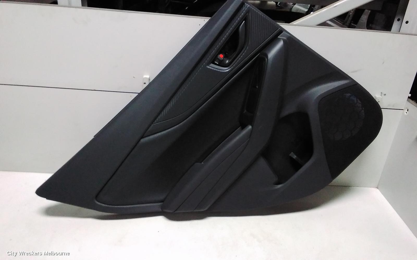 SUBARU IMPREZA DOOR TRIM, LH REAR, G5, LEATHER, 11/2016 ONWARDS