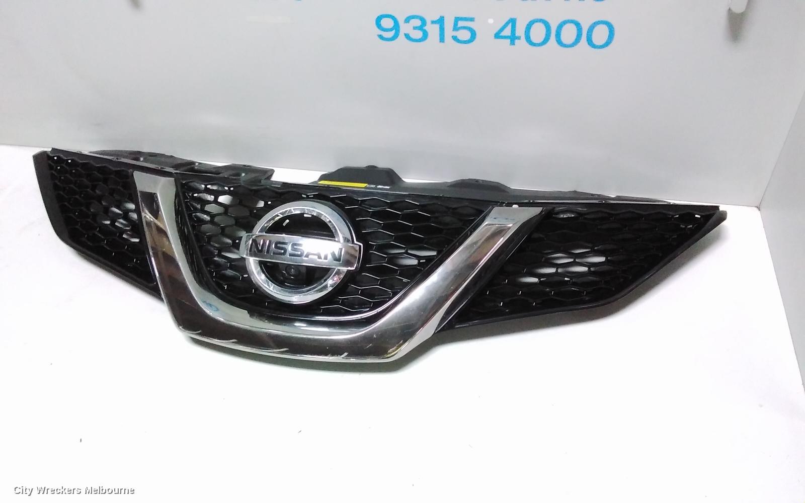 NISSAN QASHQAI GRILLE, RADIATOR GRILLE, J11, TI/TL, W/ CAMERA TYPE, 06/2014 - 09/2017