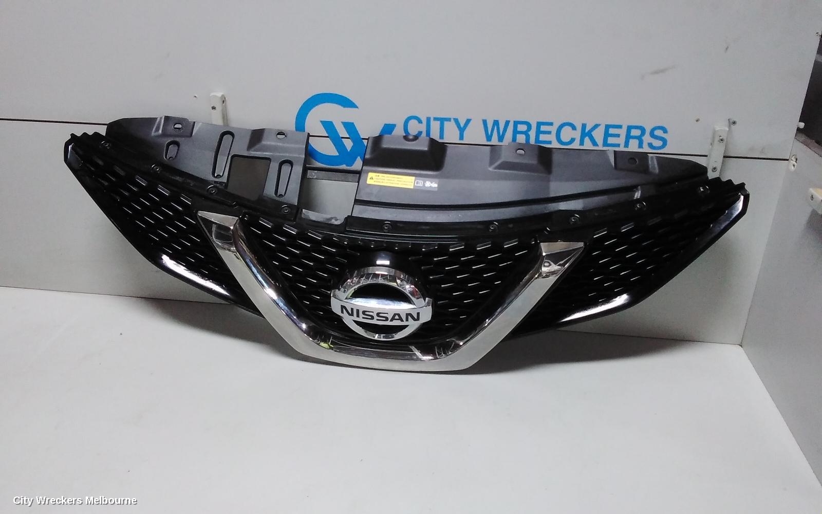 NISSAN QASHQAI GRILLE, RADIATOR GRILLE, J11, TI/TL, W/ CAMERA TYPE, 06/2014 - 09/2017