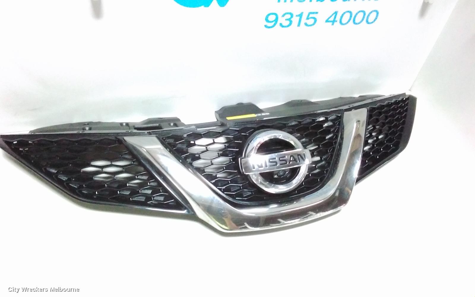 NISSAN QASHQAI GRILLE, RADIATOR GRILLE, J11, TI/TL, W/ CAMERA TYPE, 06/2014 - 09/2017