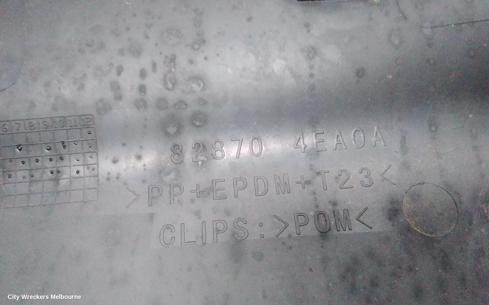 NISSAN QASHQAI DOOR MOULD, RHR DOOR MOULD: 65771, RH REAR, J11, 06/2014 - 07/2021