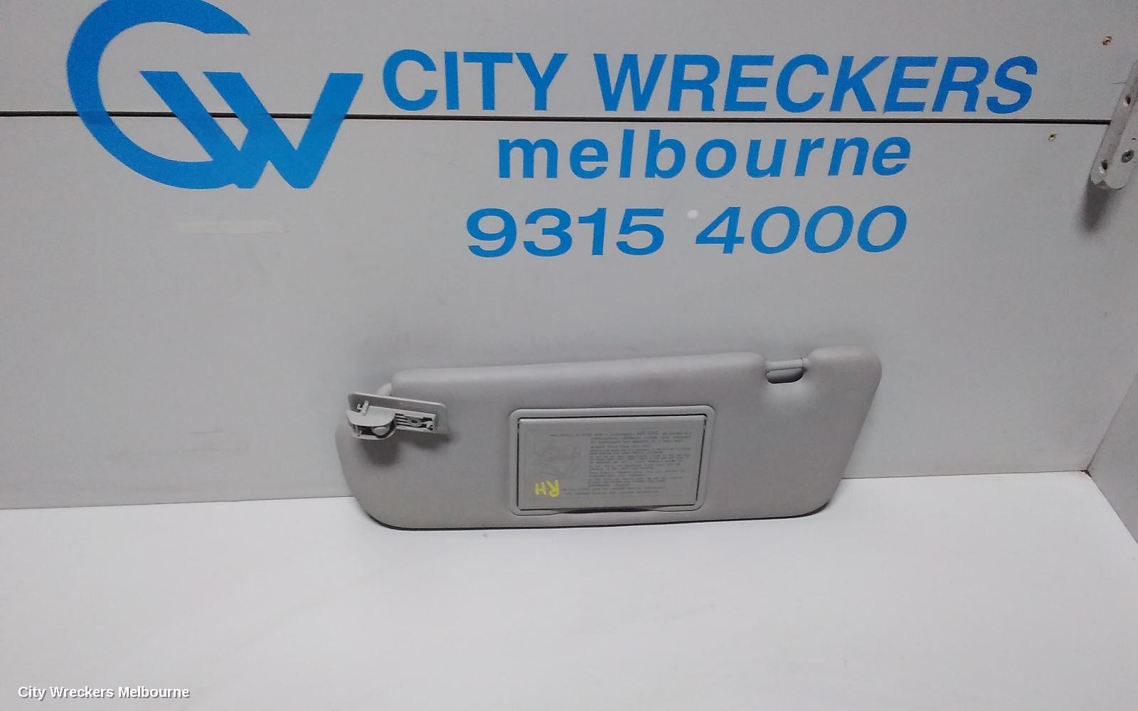 HOLDEN COMMODORE SUNVISOR, VF, LH SIDE, LIGHT GREY, 05/2013 - 12/2017