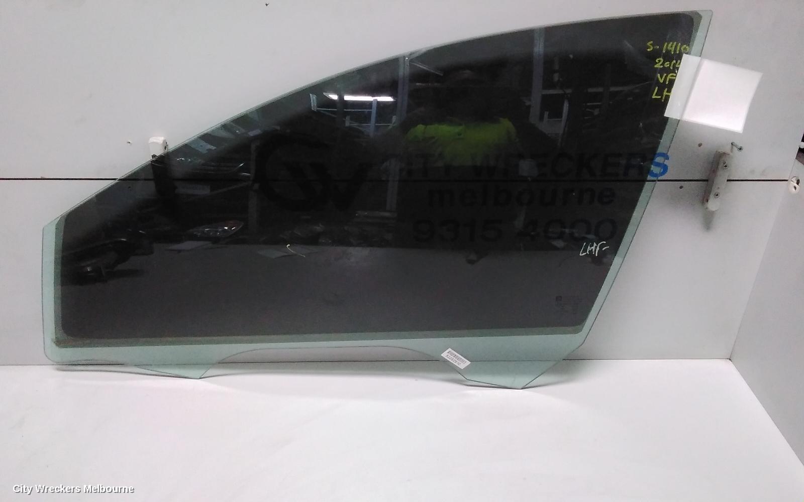 HOLDEN COMMODORE LEFT FRONT DOOR WINDOW, VF, 05/2013 - 12/2017