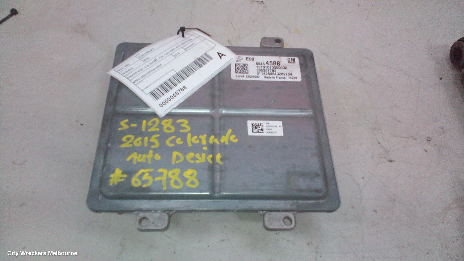 HOLDEN COLORADO ECU, ENGINE ECU, 2.8, DIESEL, P/N 12621842, ECU ONLY, RG, 01/2012 ONWARDS