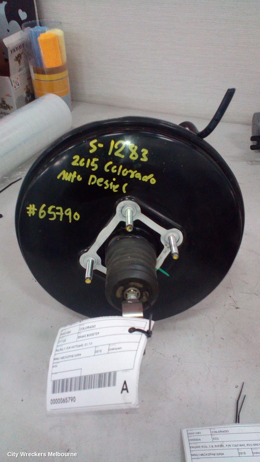 HOLDEN COLORADO BRAKE BOOSTER, RG/RG 7, AUTO T/M, 01/2012 - 12/2020