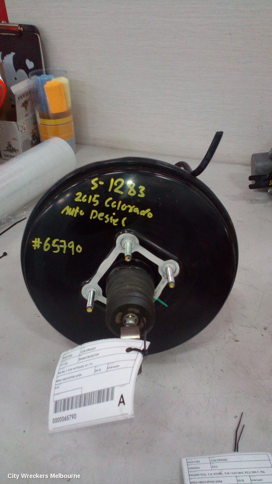 HOLDEN COLORADO BRAKE BOOSTER, RG/RG 7, AUTO T/M, 01/2012 - 12/2020