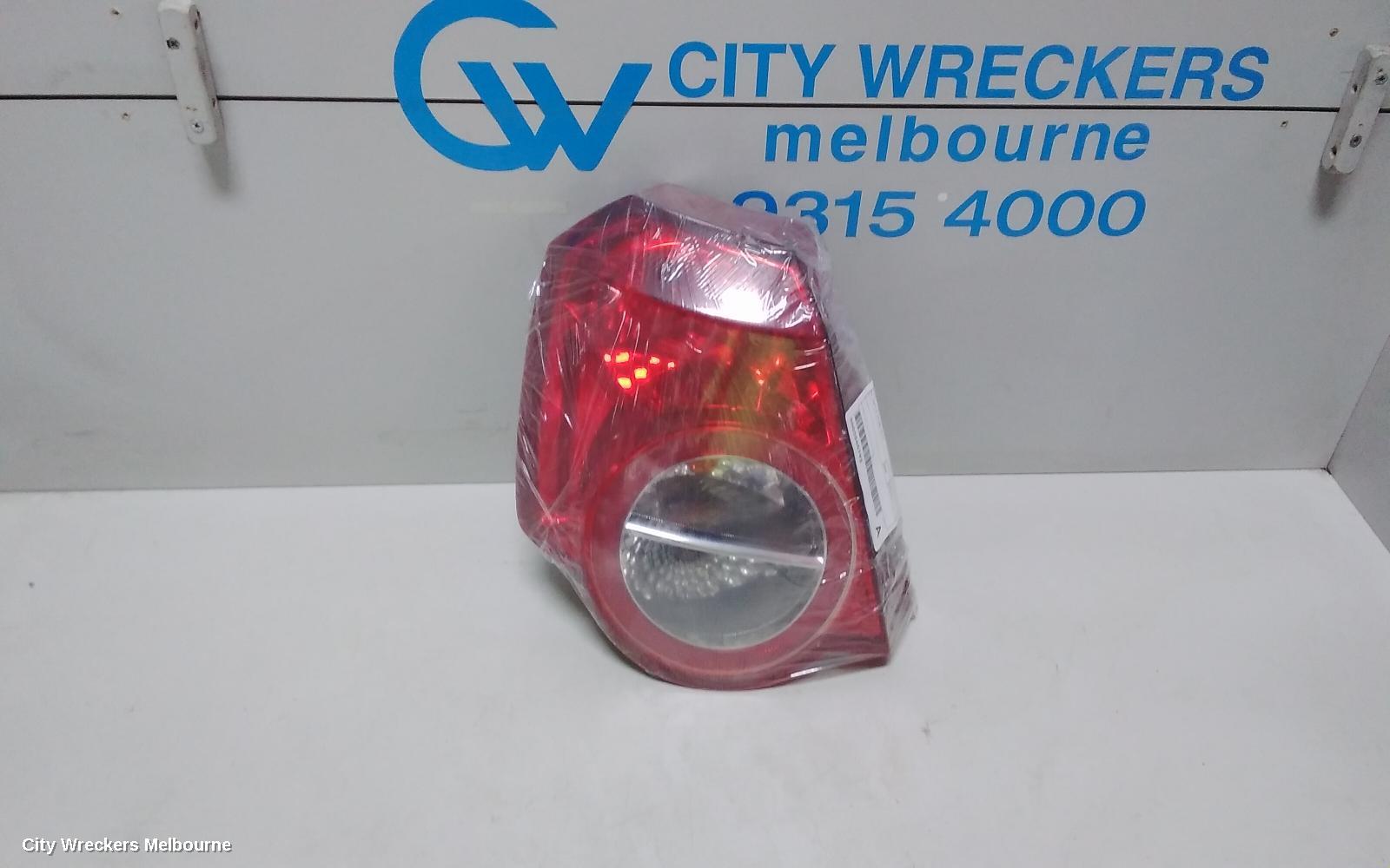 HOLDEN BARINA LEFT TAILLIGHT, TK, HATCH, 07/2008 - 12/2012