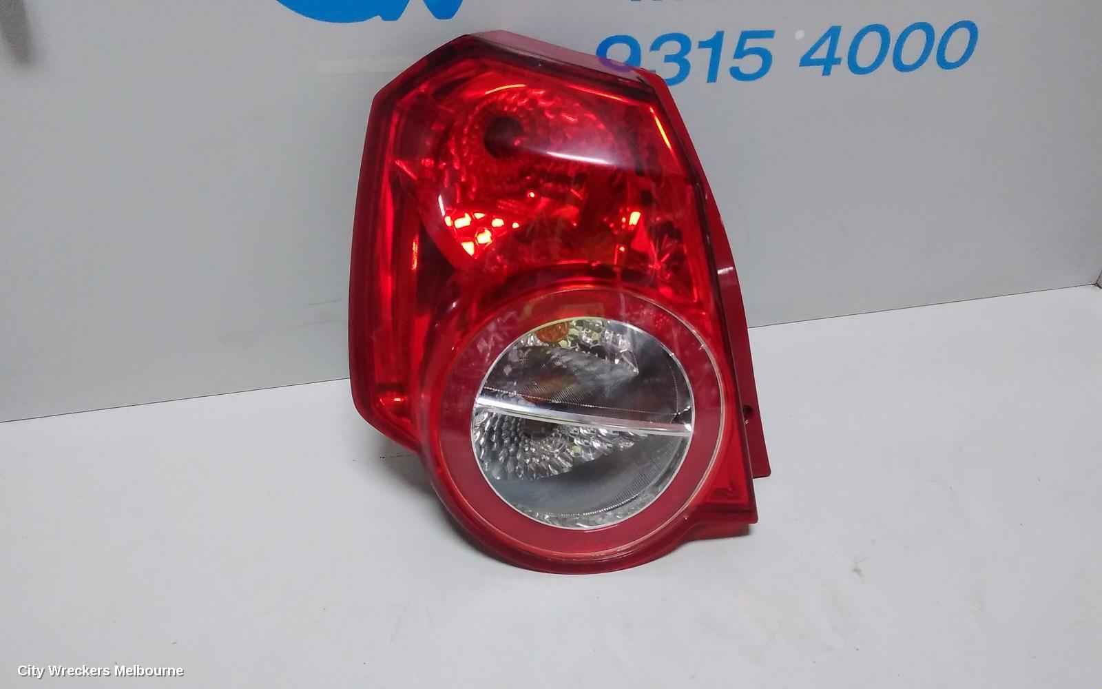 HOLDEN BARINA LEFT TAILLIGHT, TK, HATCH, 07/2008 - 12/2012