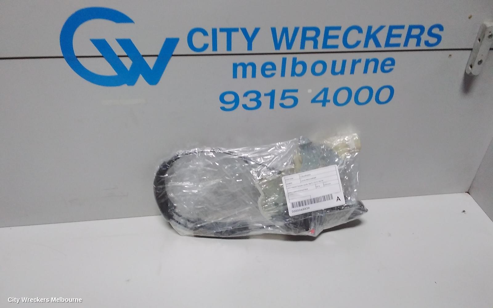 HOLDEN COLORADO DOOR/BOOT/GATE LOCK, LEFT FRONT DOOR LOCK, RG 7, 12/2012 - 06/2016