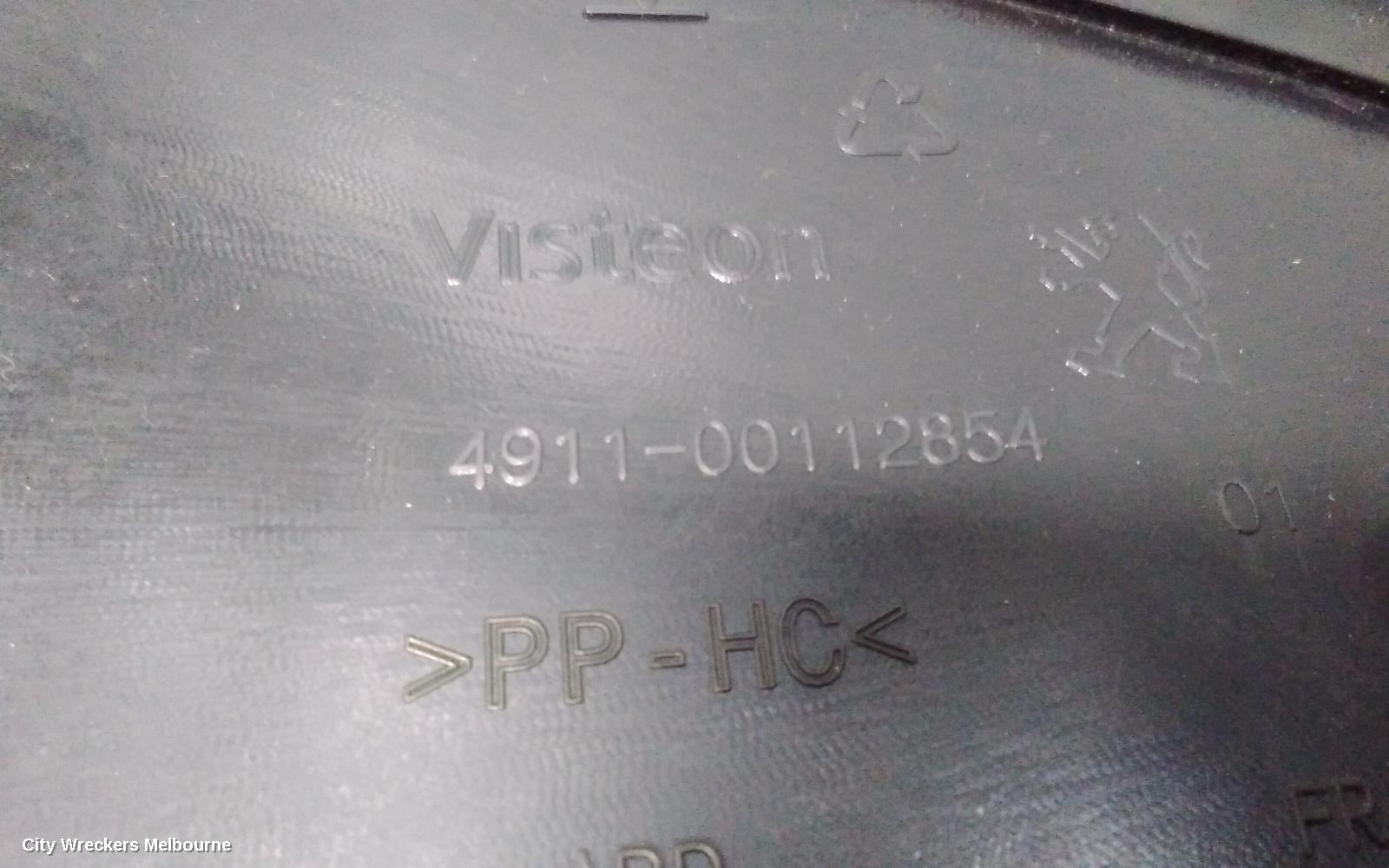 PEUGEOT 208 DOOR TRIM, RH REAR, CLOTH, A9, 10/2012 ONWARDS