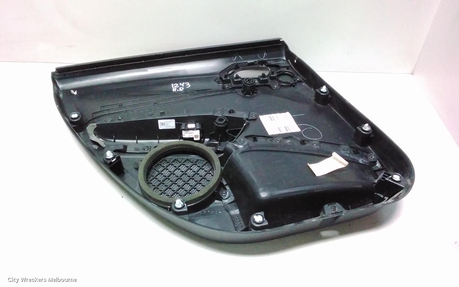 PEUGEOT 208 DOOR TRIM, RH REAR, CLOTH, A9, 10/2012 ONWARDS