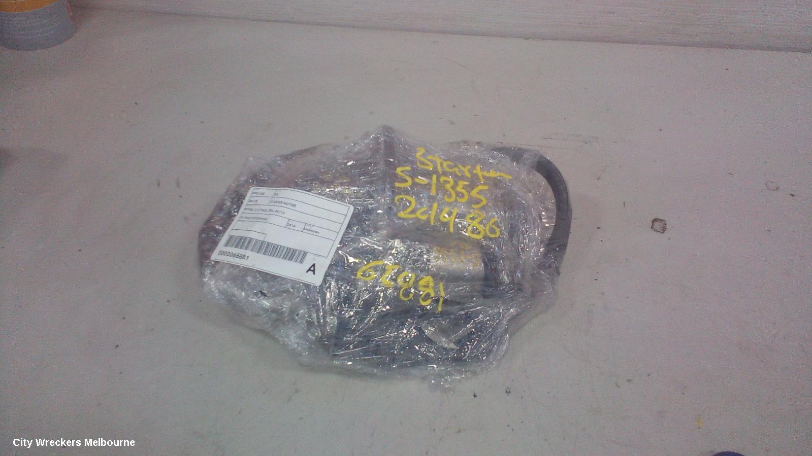 TOYOTA 86 STARTER, PETROL, 2.0, AUTO T/M, 1.6KW, 23300AA720, FA20, ZN6, 04/2012 - 09/2021