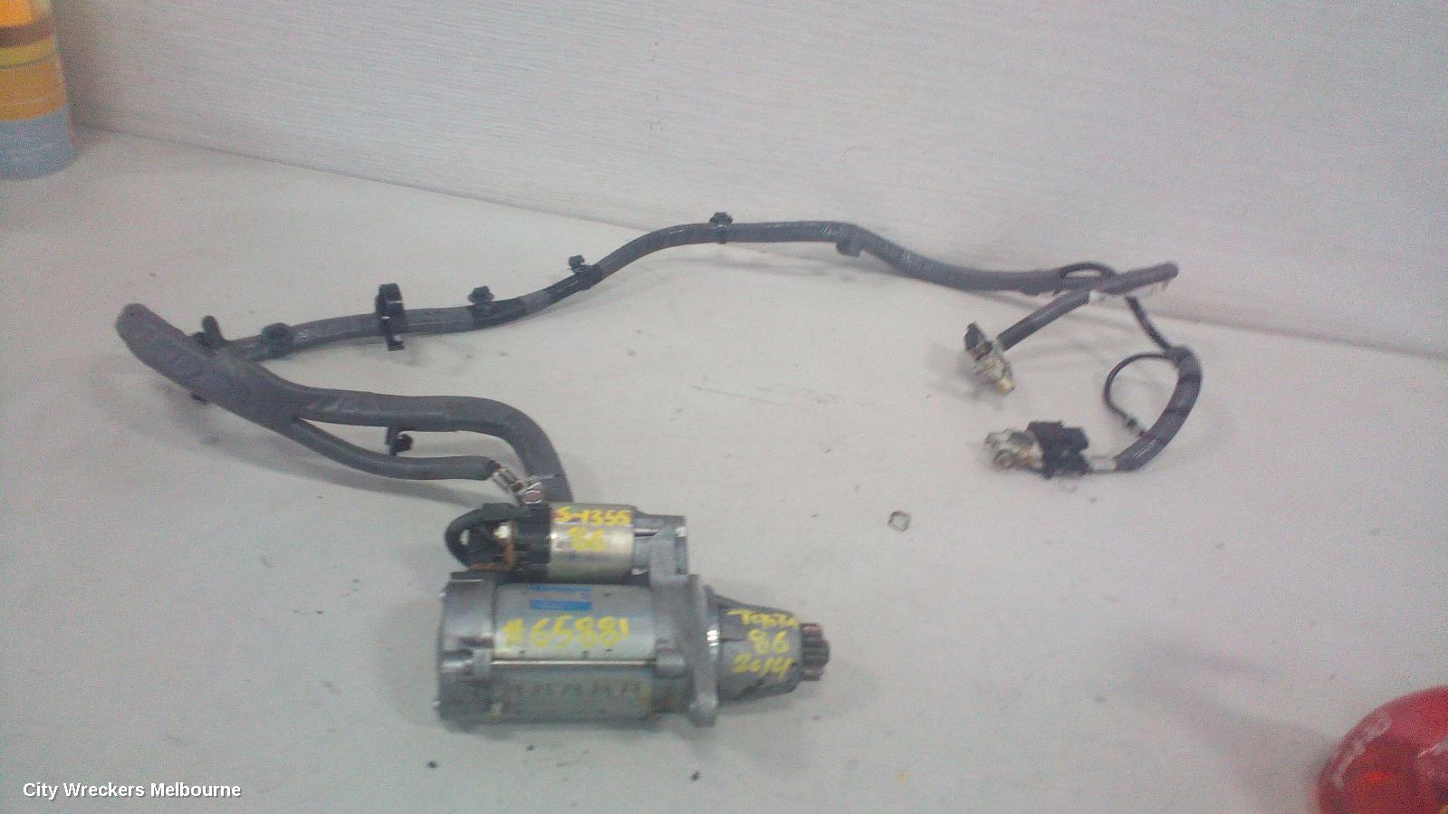 TOYOTA 86 STARTER, PETROL, 2.0, AUTO T/M, 1.6KW, 23300AA720, FA20, ZN6, 04/2012 - 09/2021