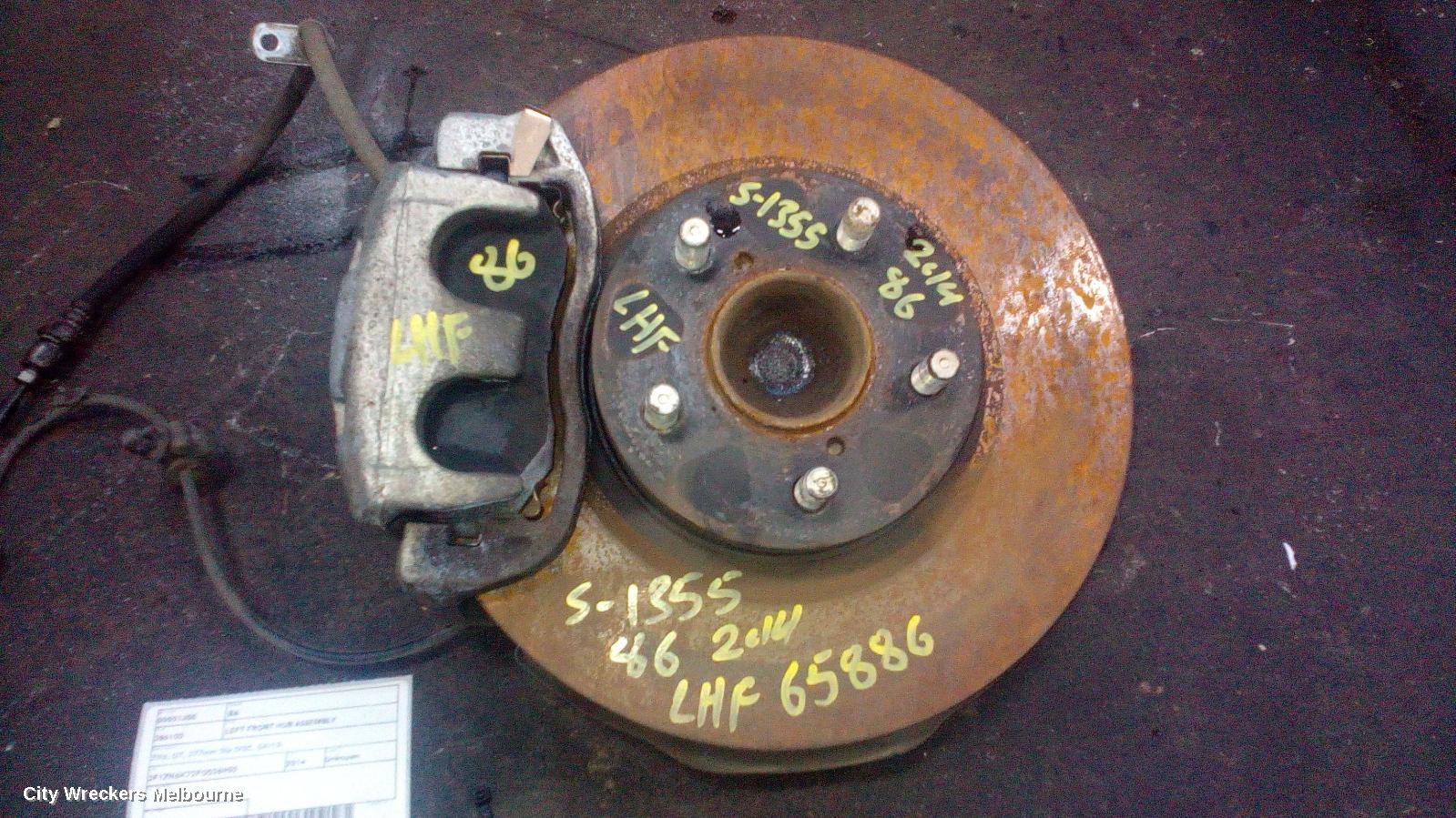 TOYOTA 86 LEFT FRONT HUB ASSEMBLY, ZN6, GT, 277MM DIA DISC, 04/2012 ONWARDS