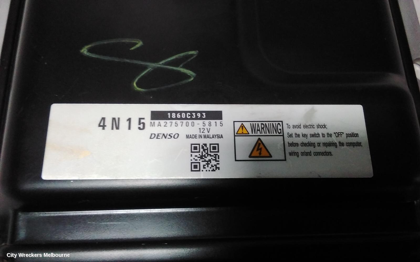 MITSUBISHI TRITON ECU, ENGINE ECU, 2.4, DIESEL, 4N15, MANUAL T/M, P/N 1860C393, ECU ONLY, MQ, 03/2015 - 10/2018