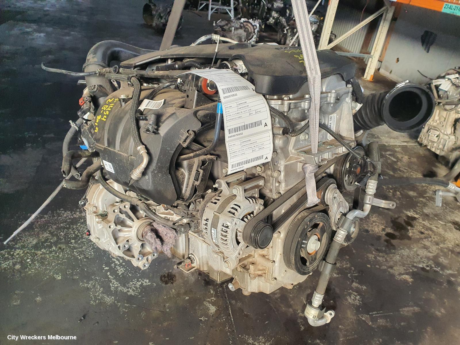 HOLDEN COMMODORE ENGINE, PETROL, 2.0, B20NFT, TURBO, ZB, 10/2017 - 12/2020