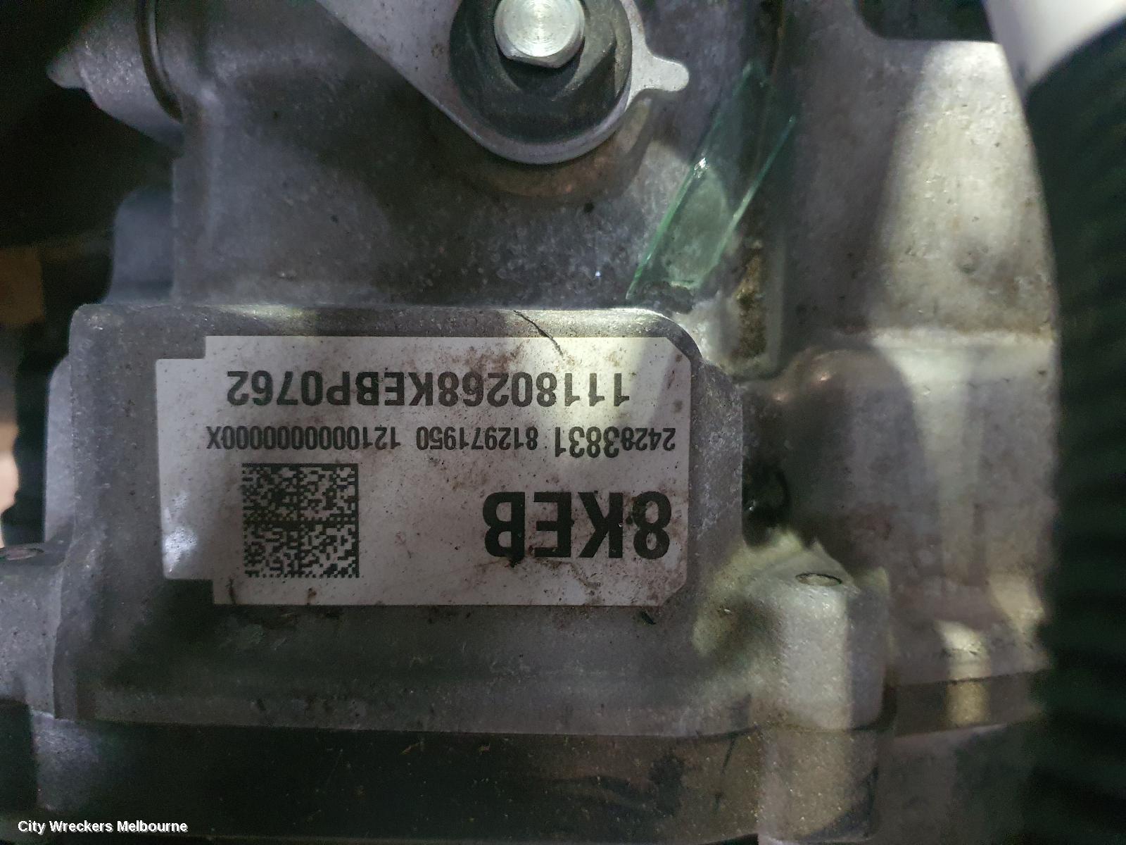 HOLDEN COMMODORE TRANS/GEARBOX, AUTO, FWD, PETROL, 2.0, TURBO, 9 SPEED, ZB, 10/2017 - 12/2020