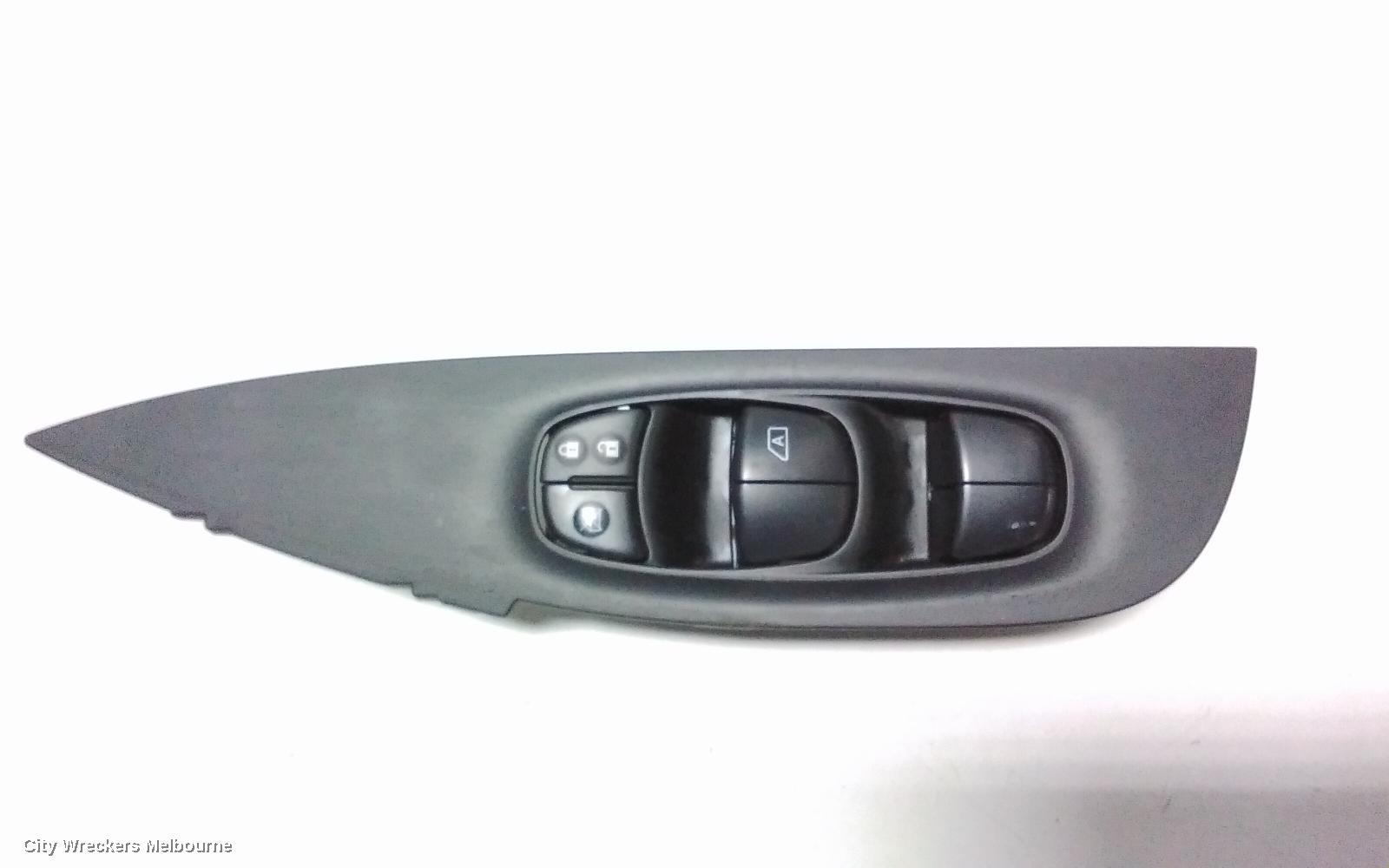 NISSAN QASHQAI PWR DR WIND SWITCH, RH FRONT (MASTER SWITCH), EARLY TYPE (ONLY DRIVERS DOOR AUTO TYPE), J11, 06/2014 - 06/2017