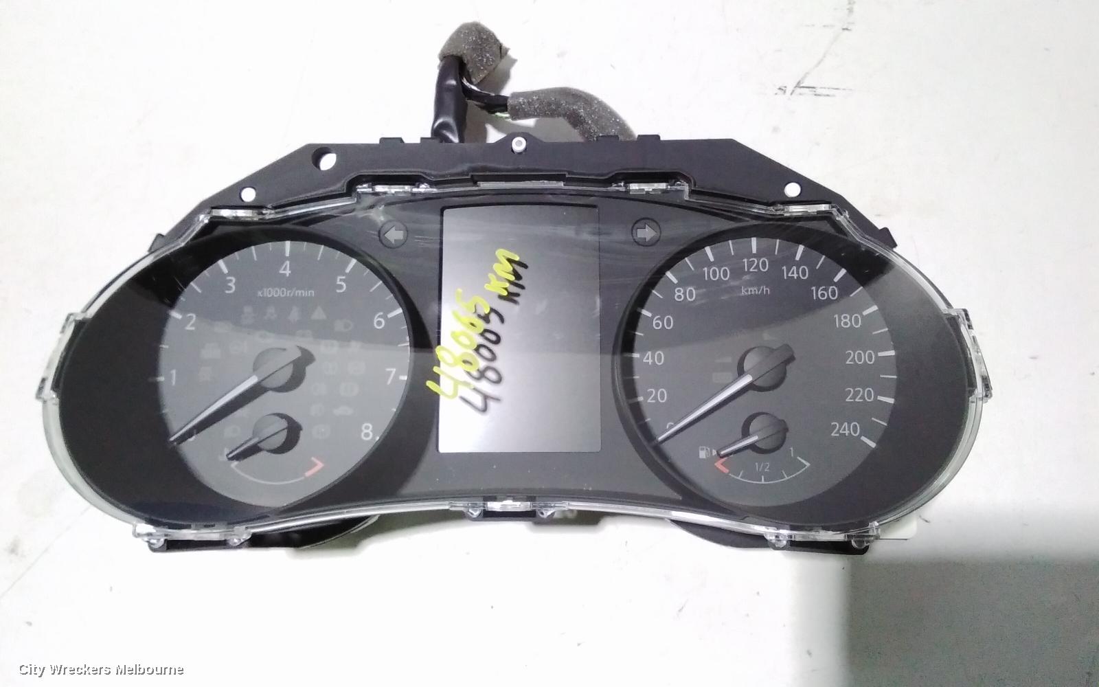 NISSAN QASHQAI INSTRUMENT CLUSTER, PETROL, AUTO T/M, J11, 06/2014 ONWARDS