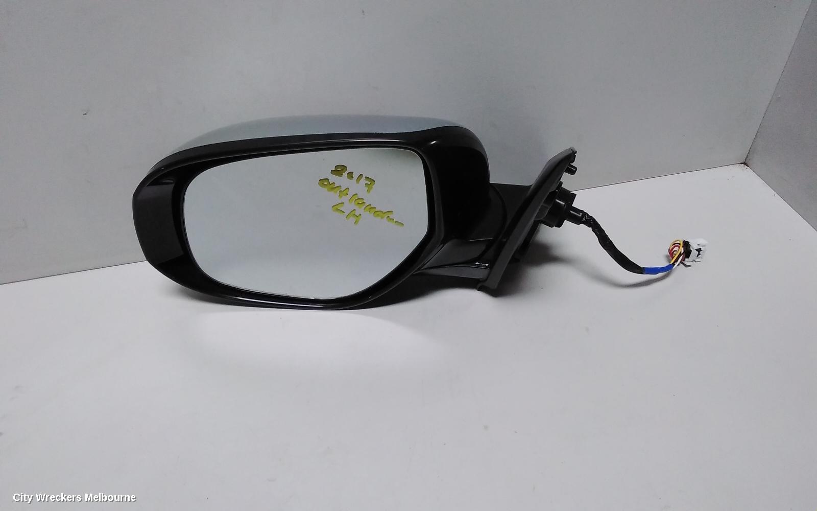 MITSUBISHI OUTLANDER LEFT DOOR MIRROR, ZK-ZL, W/ FLASHER, MANUAL FOLD, NON CAMERA TYPE, 07/2015 ONWARDS