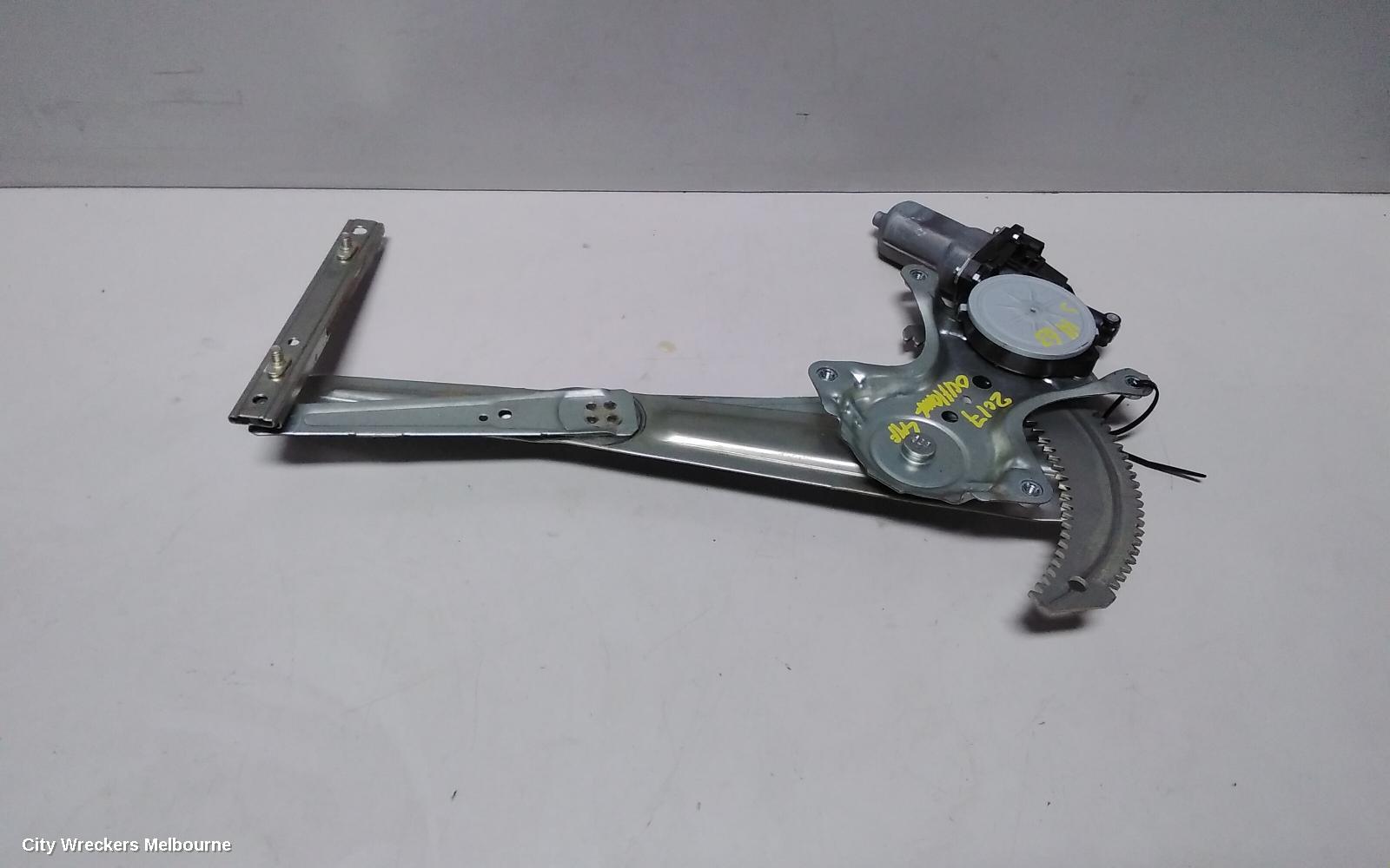 MITSUBISHI OUTLANDER LEFT FRONT WINDOW REG/MOTOR, ZJ-ZK, 10/2012 ONWARDS