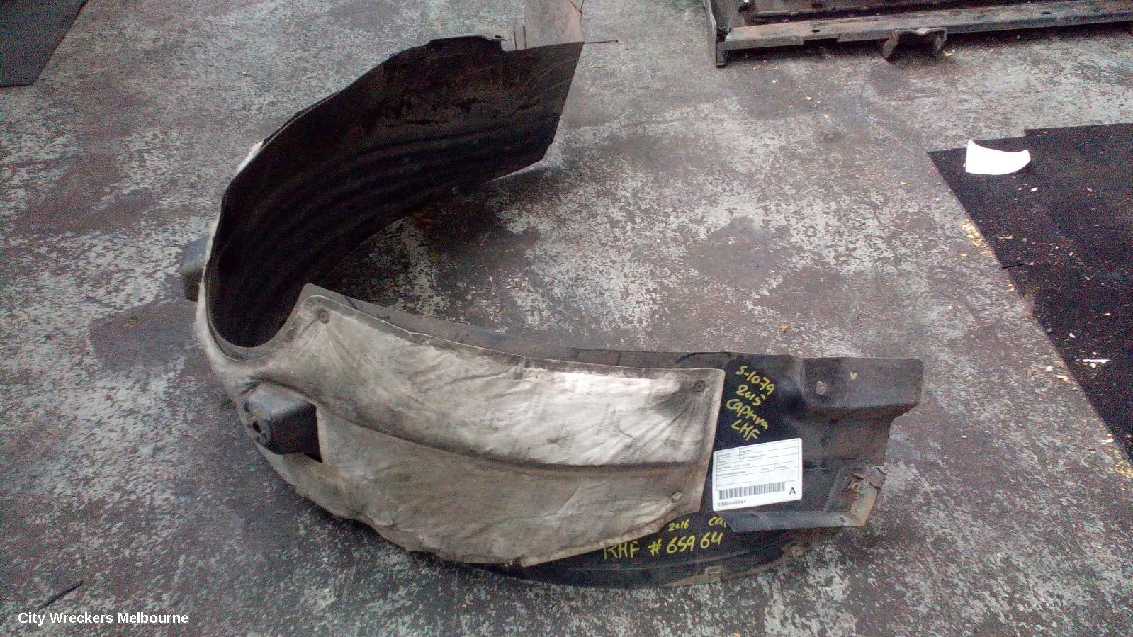 HOLDEN CAPTIVA LEFT GUARD LINER, CG, FRONT, 10/2015 - 06/2018