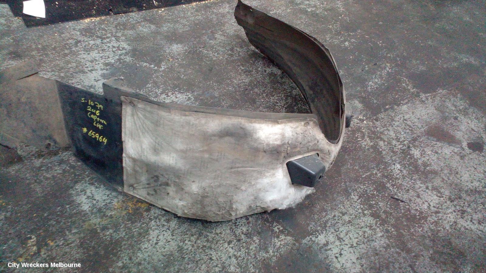 HOLDEN CAPTIVA LEFT GUARD LINER, CG, FRONT, 10/2015 - 06/2018