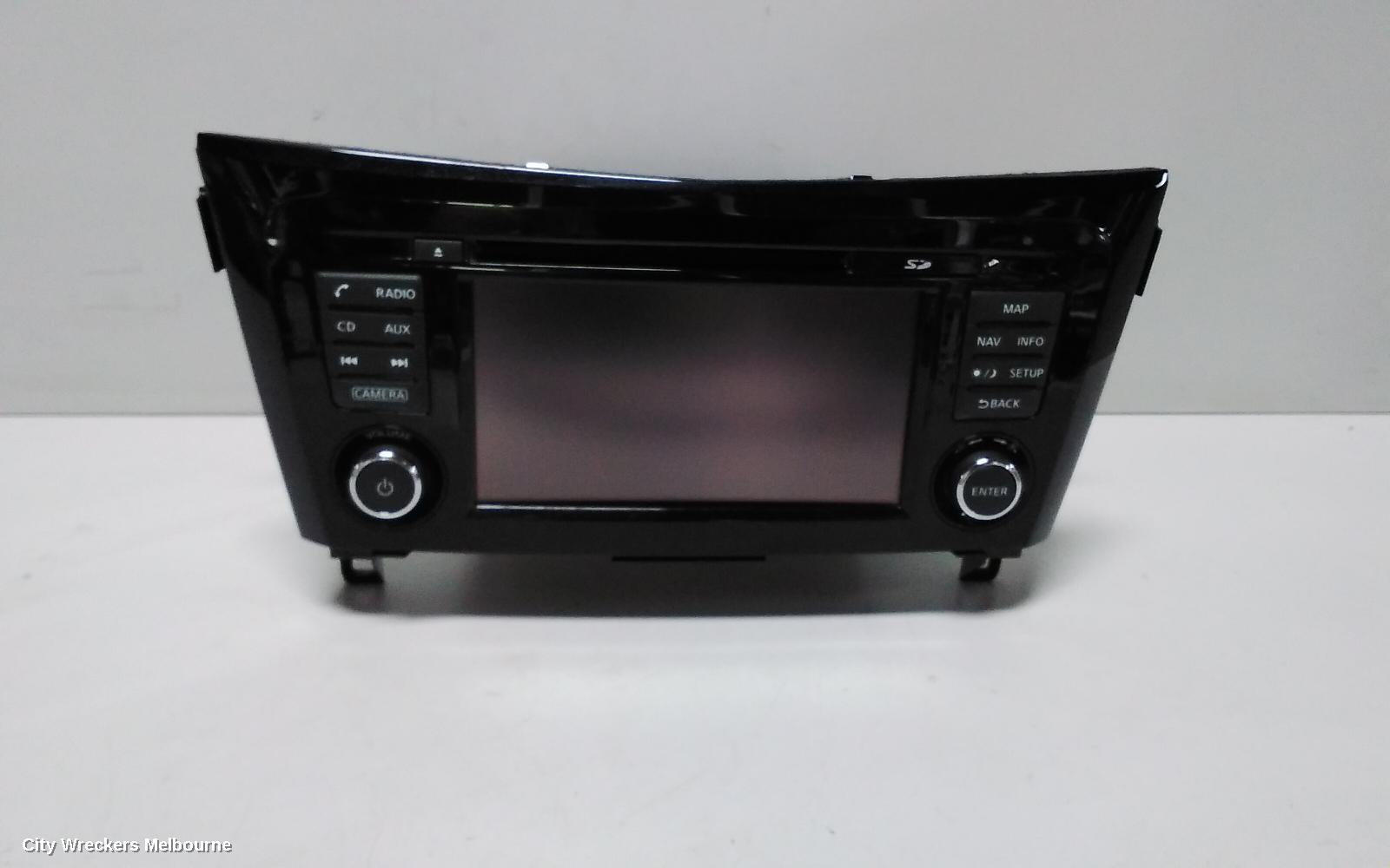 NISSAN QASHQAI RADIO/CD/DVD/SAT/TV, DISPLAY & HEAD UNIT, SAT NAV TYPE, J11, 06/2014 ONWARDS