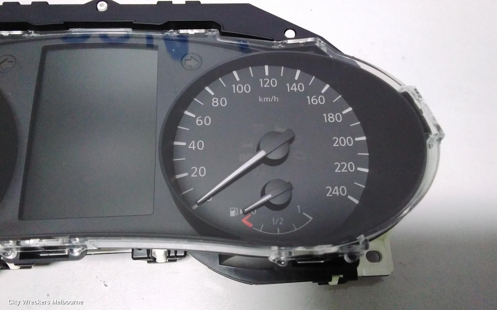 NISSAN QASHQAI INSTRUMENT CLUSTER, PETROL, AUTO T/M, J11, 06/2014 ONWARDS