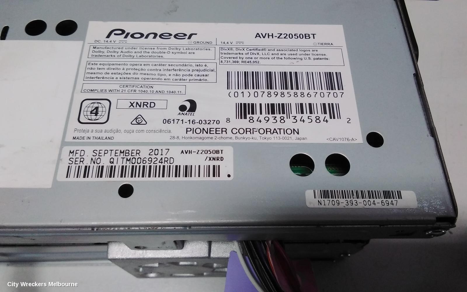 SUBARU FORESTER RADIO/CD/DVD/SAT/TV, AFTERMARKET, 02/2008 - 08/2012