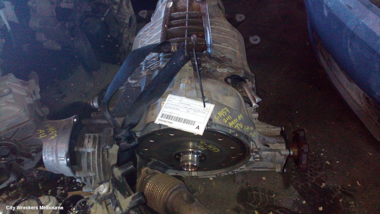AUDI A4 TRANS/GEARBOX, AUTO, FWD, PETROL, 2.0, TURBO, B8 8K, MVB CODE, 02/2008 - 06/2012