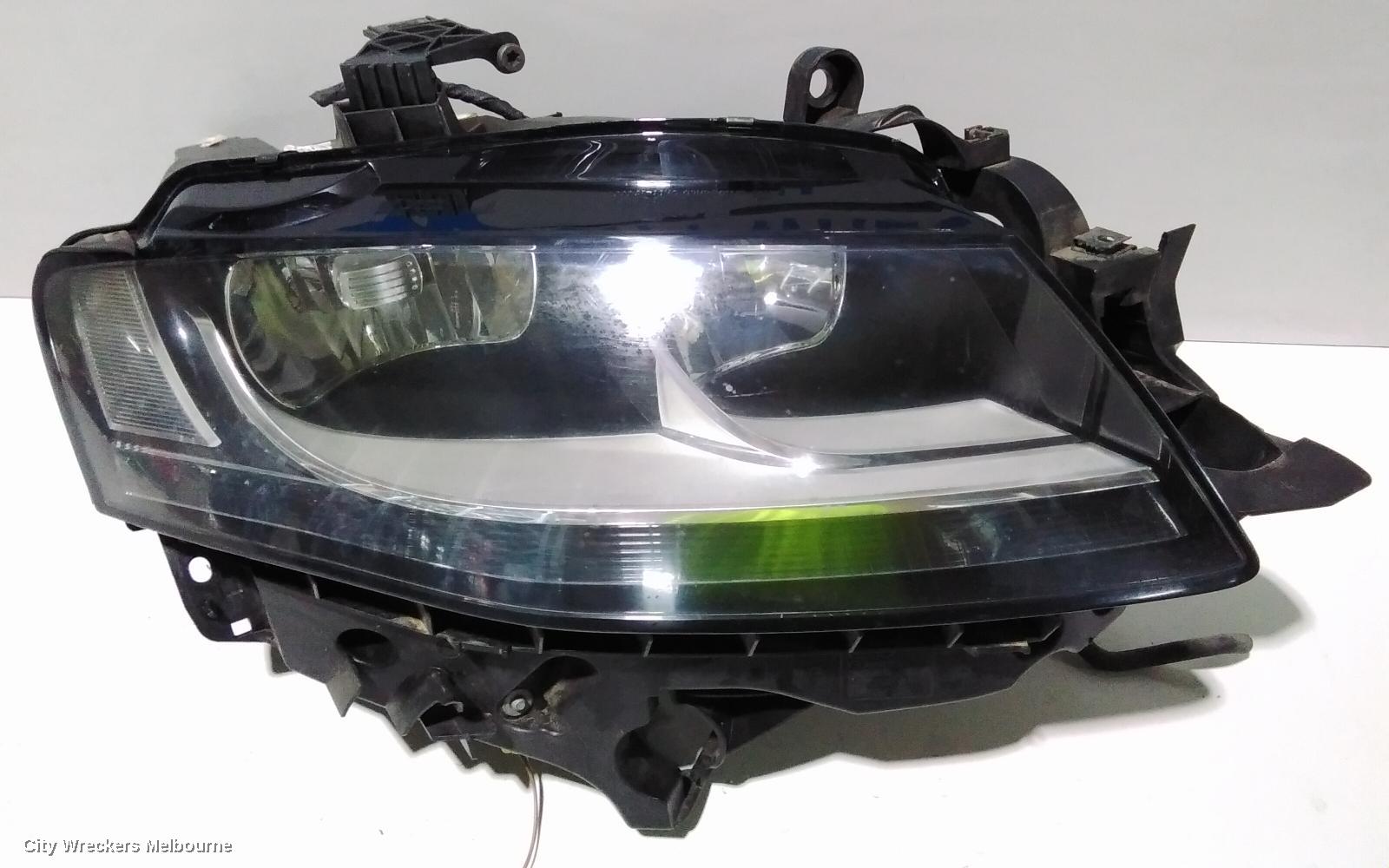 AUDI A4 RIGHT HEADLAMP, B8 8K, HALOGEN TYPE, 02/2008 - 06/2012