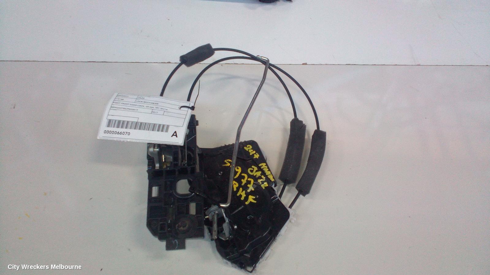 HONDA JAZZ DOOR/BOOT/GATE LOCK, RIGHT FRONT DOOR LOCK, GF/GK, VTI, 07/2014 ONWARDS