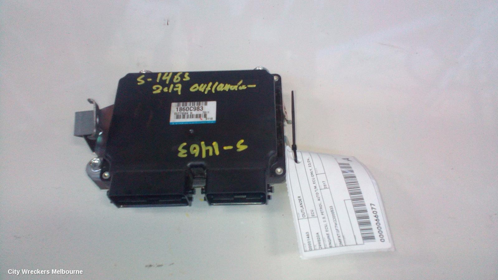 MITSUBISHI OUTLANDER ECU, ENGINE ECU, 2.0, PETROL, AUTO T/M, ECU ONLY, ZJ/ZK, 10/2012 ONWARDS