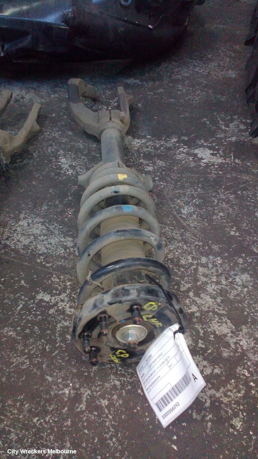 HONDA ACCORD LEFT FRONT STRUT, 8TH GEN (VIN MRHCP), 2.4, 02/2008 - 04/2013