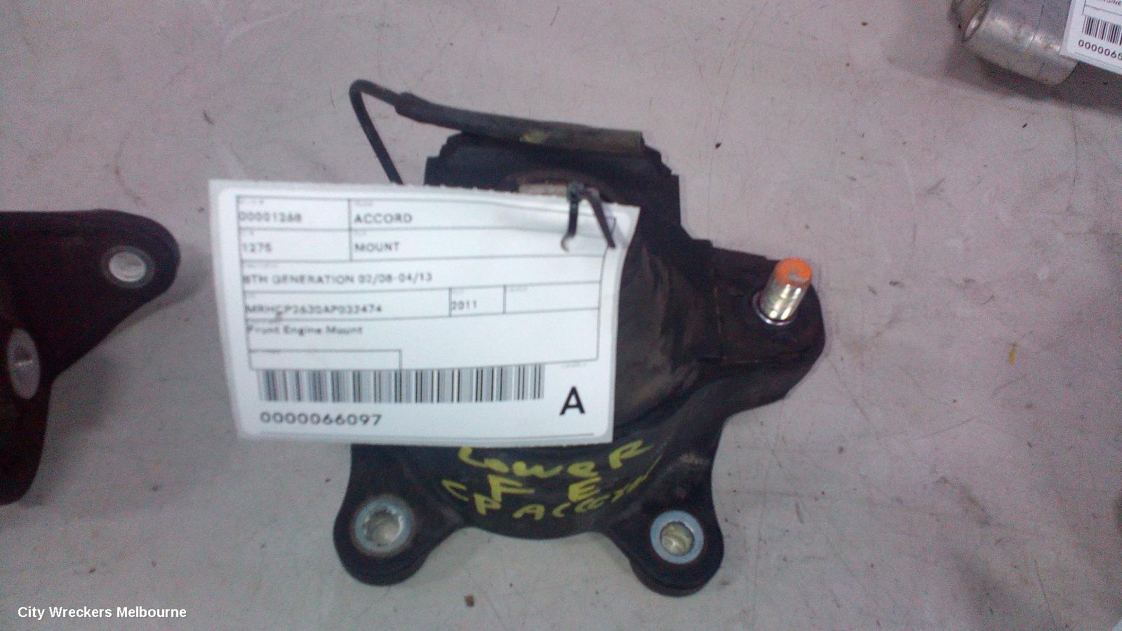 HONDA ACCORD MOUNT, 8TH GENERATION 02/2008 - 04/2013