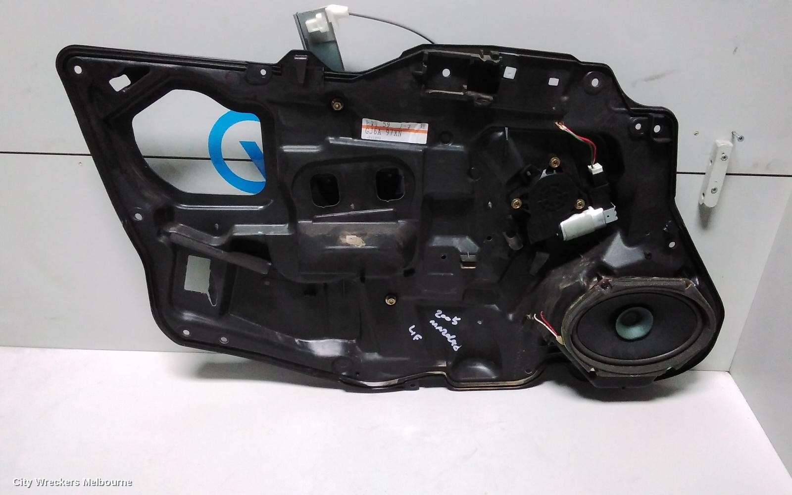 MAZDA 6 LEFT FRONT WINDOW REG/MOTOR, GG/GY, POWER, 09/2002 - 01/2008