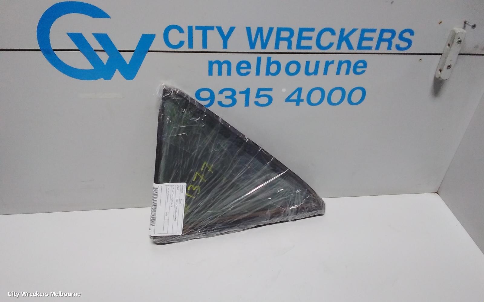 TOYOTA CAMRY LEFT REAR 1/4 DOOR GLASS, ASV50/AVV50, 12/2011 - 05/2015