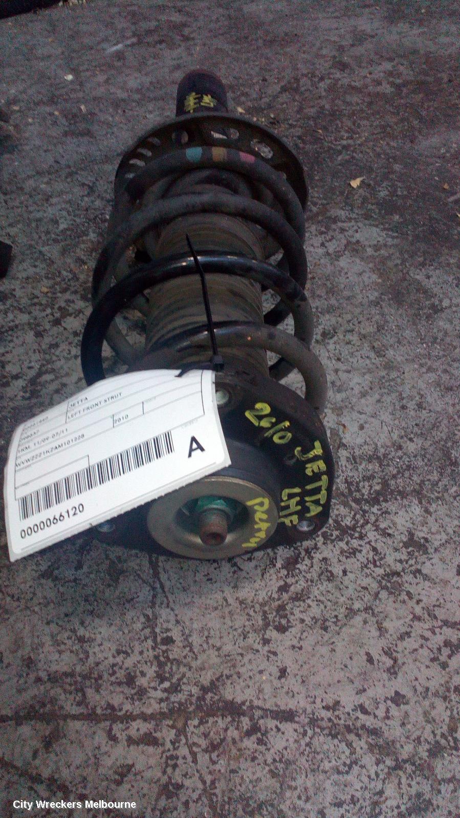 VOLKSWAGEN JETTA LEFT FRONT STRUT, 1KM, 11/2009 - 07/2011