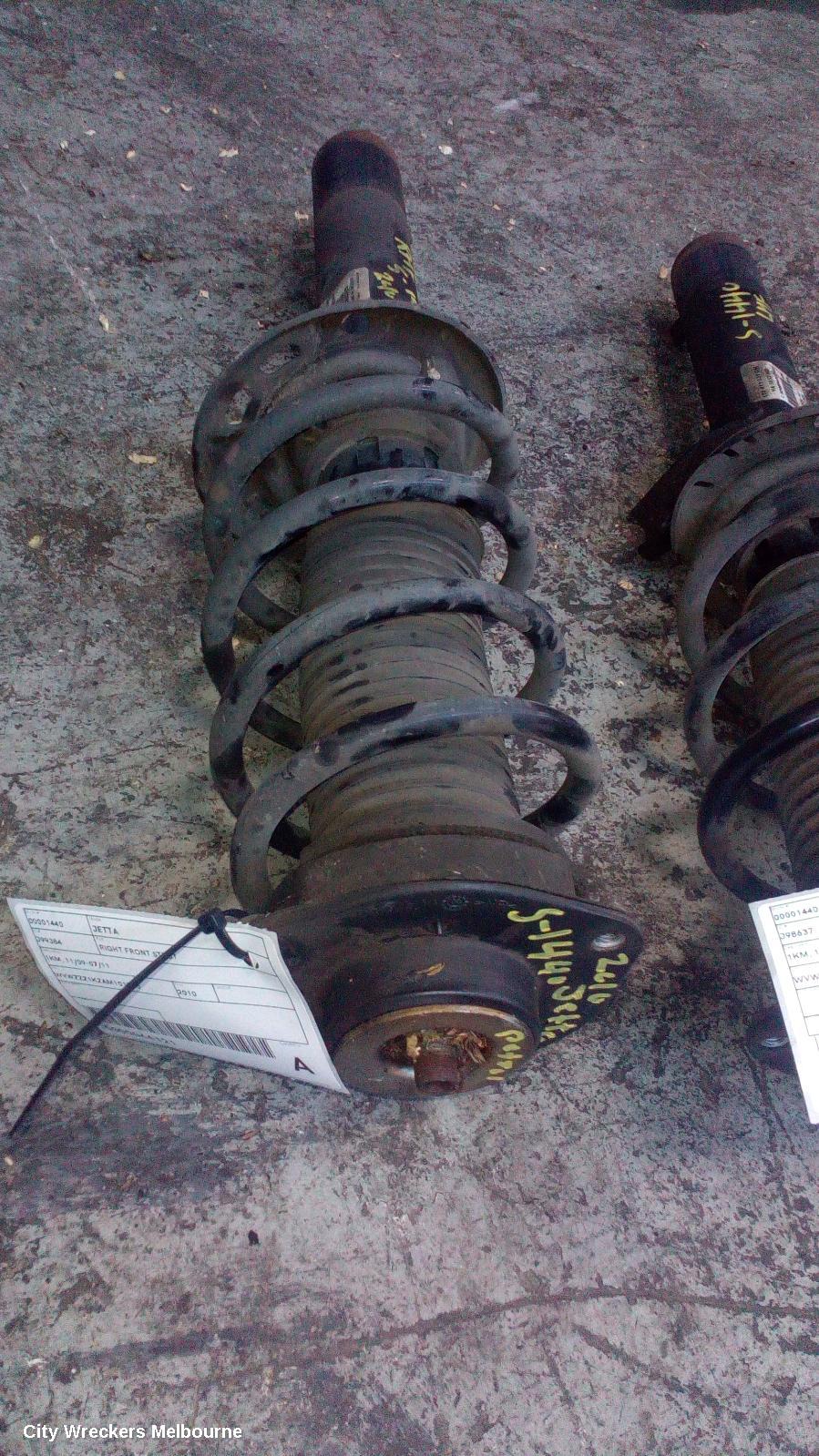 VOLKSWAGEN JETTA RIGHT FRONT STRUT, 1KM, 11/2009 - 07/2011