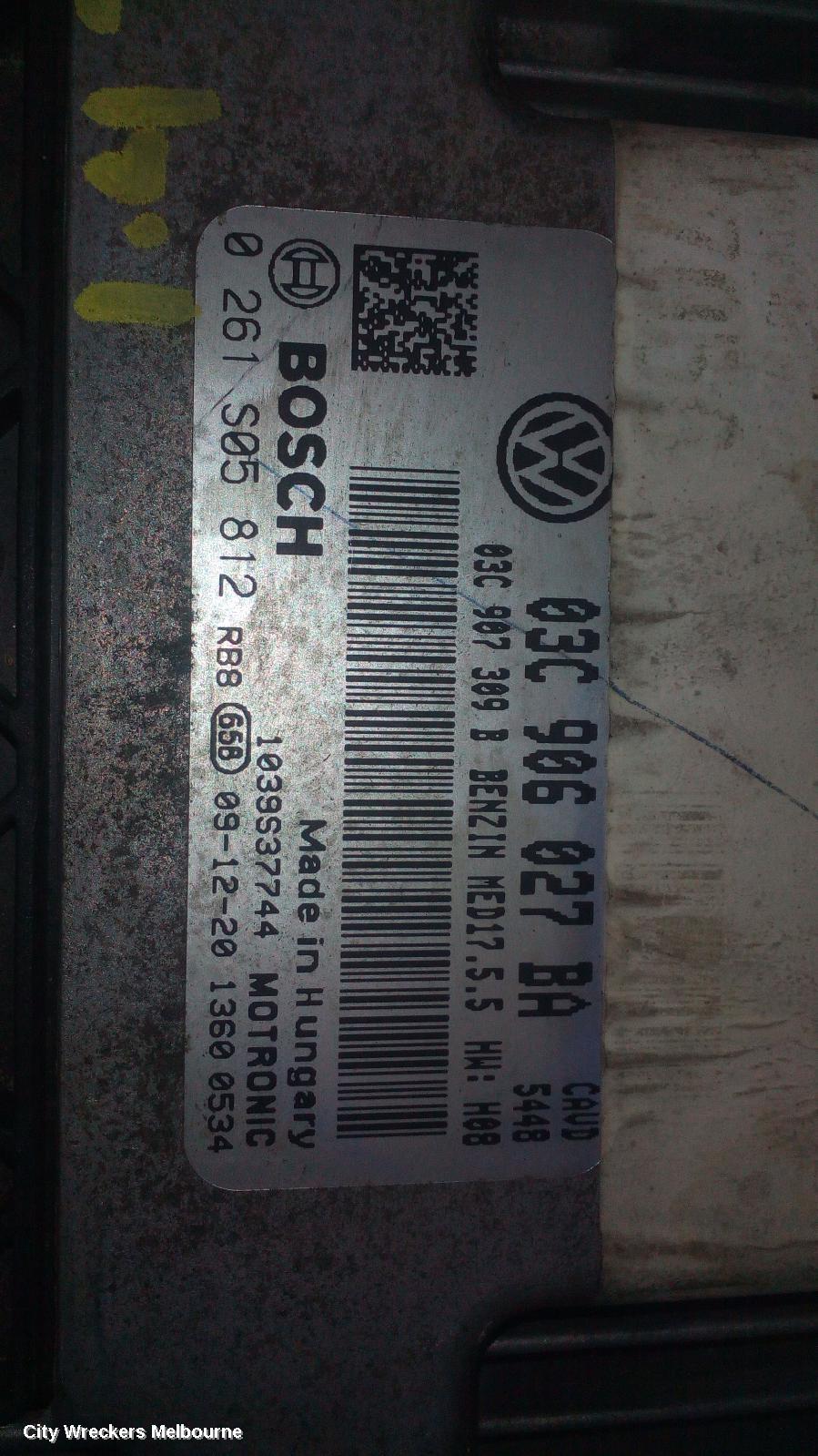 VOLKSWAGEN JETTA ECU, ENGINE ECU, 1.4, PETROL, AUTO T/M, ECU ONLY, 1KM, 01/2009 - 07/2011