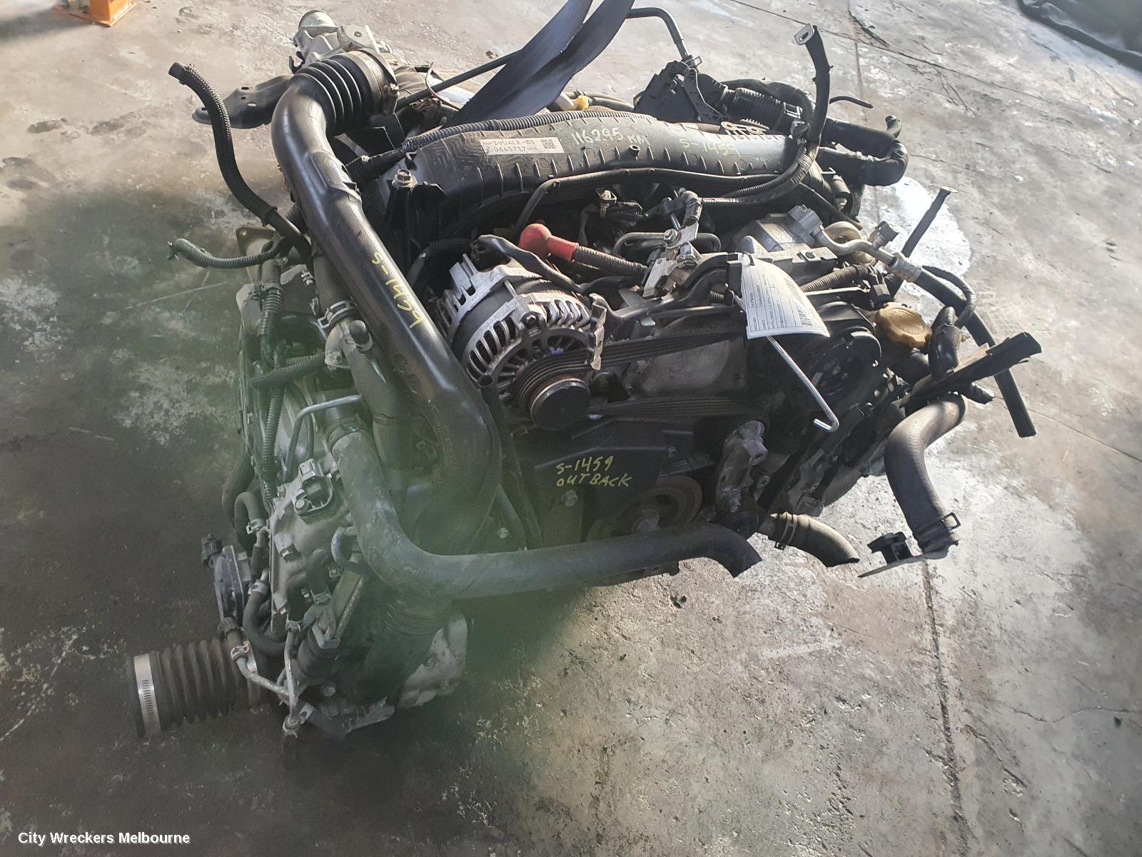 SUBARU OUTBACK ENGINE, DIESEL, 2.0, EE20, TURBO, 6TH GEN, 08/2014 ONWARDS