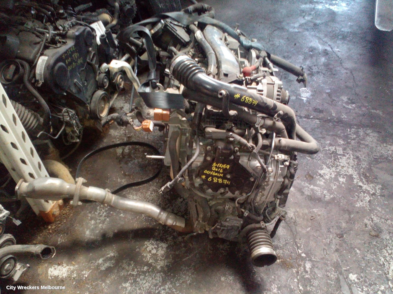 SUBARU OUTBACK ENGINE, DIESEL, 2.0, EE20, TURBO, 6TH GEN, 08/2014 ONWARDS