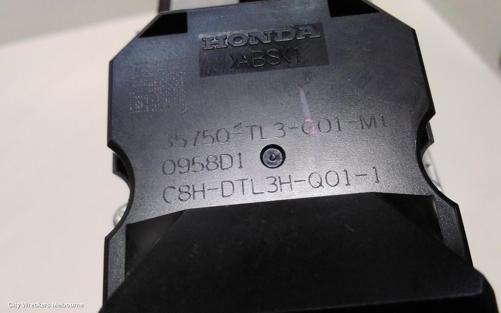 HONDA ACCORD PWR DR WIND SWITCH, RH FRONT (MASTER SWITCH), 8TH GEN, EURO (VIN JHMCU), BASE, 06/2008 - 12/2009