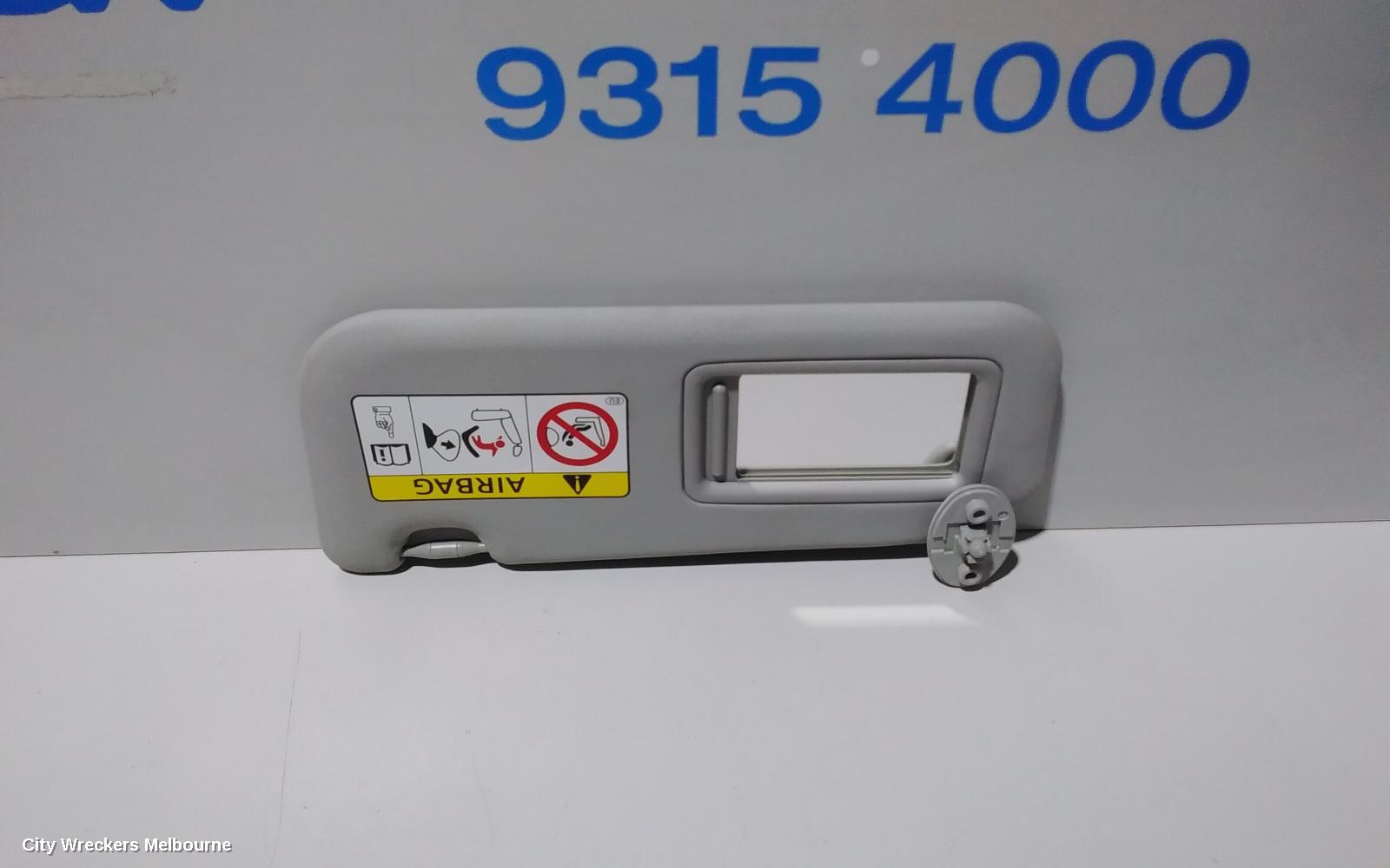 TOYOTA YARIS SUNVISOR, NCP13#, LH SIDE, 08/2011 - 12/2019