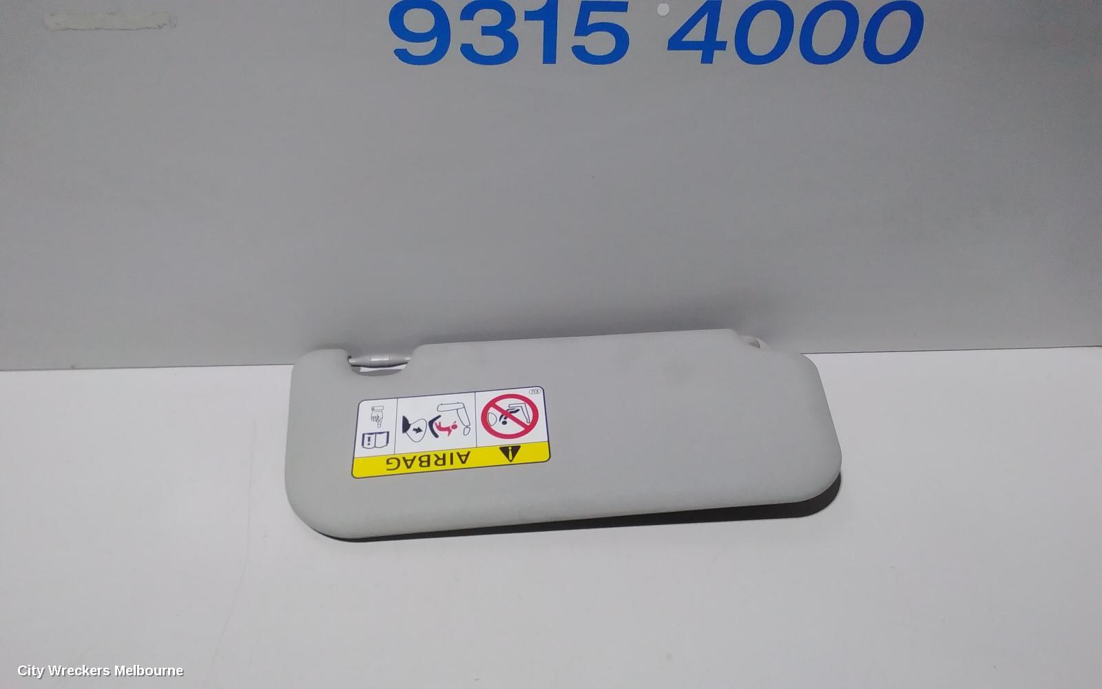 TOYOTA YARIS SUNVISOR, NCP13#, LH SIDE, 08/2011 - 12/2019
