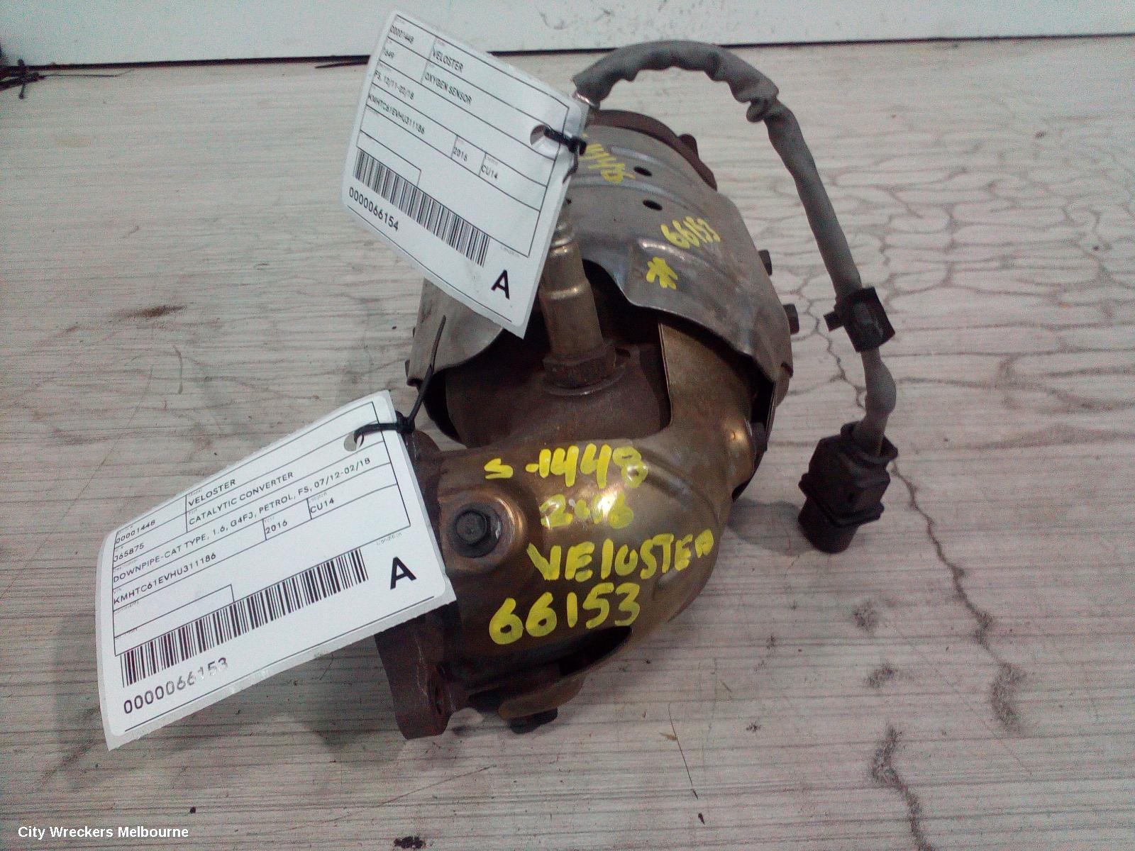 HYUNDAI VELOSTER CATALYTIC CONVERTER, DOWNPIPE-CAT TYPE, 1.6, G4FJ, PETROL, FS, 07/2012 - 02/2018