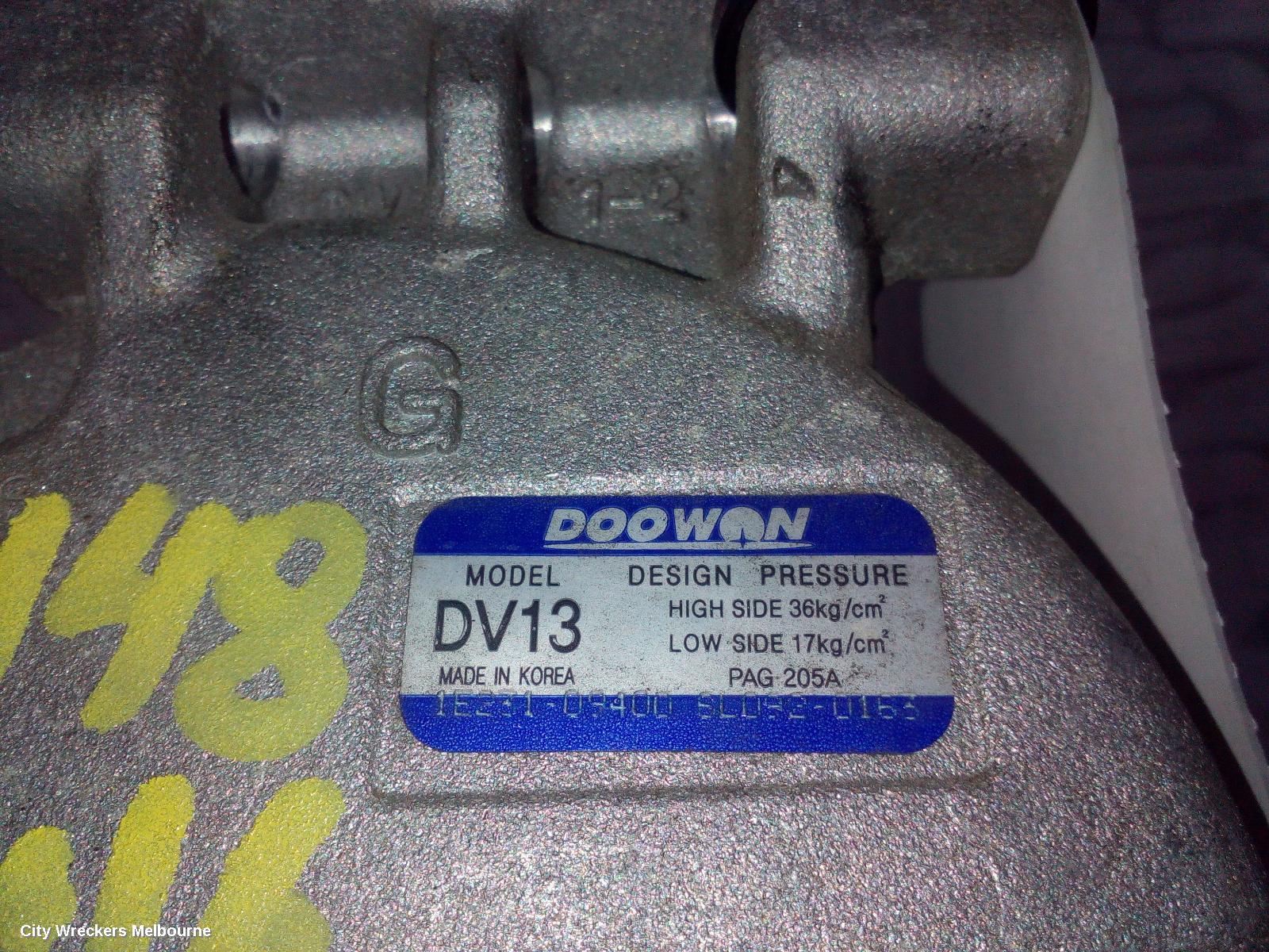 HYUNDAI VELOSTER A/C COMPRESSOR, FS, 1.6, G4FD/G4FJ, PETROL, 03/2014 - 02/2018