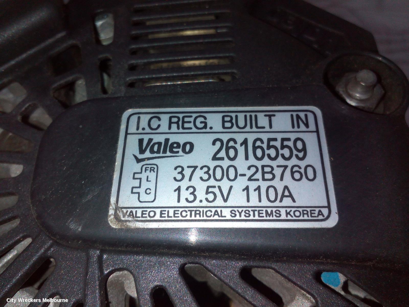 HYUNDAI VELOSTER ALTERNATOR, 1.6, G4FJ, TURBO, 07/2012 - 02/2018